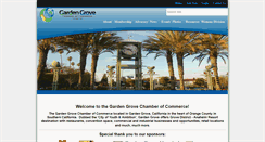 Desktop Screenshot of gardengrovechamber.com